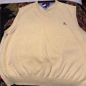 Tommy Hilfiger Cream V-Neck Sweater